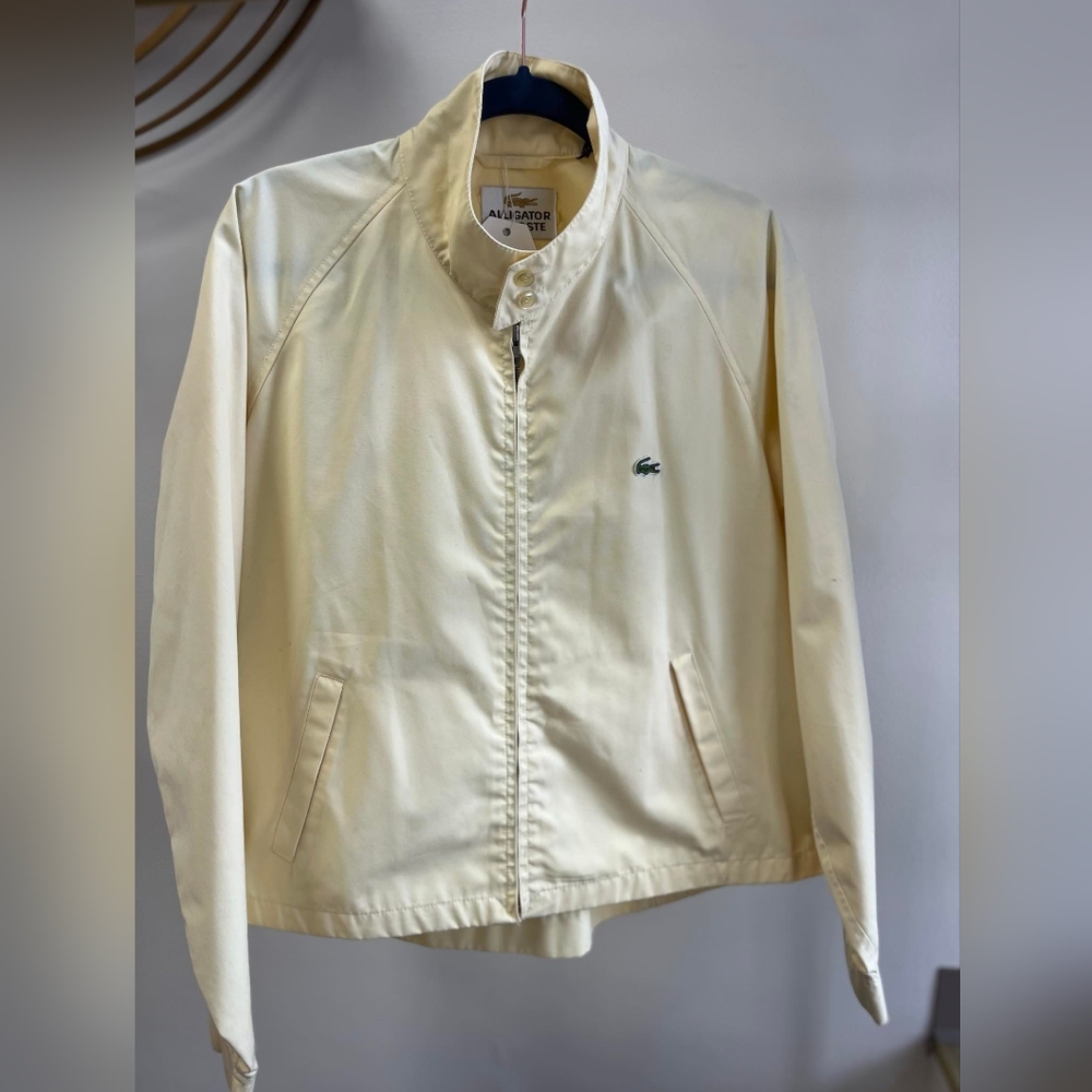 Yellow Lacoste Winbreaker Jacket